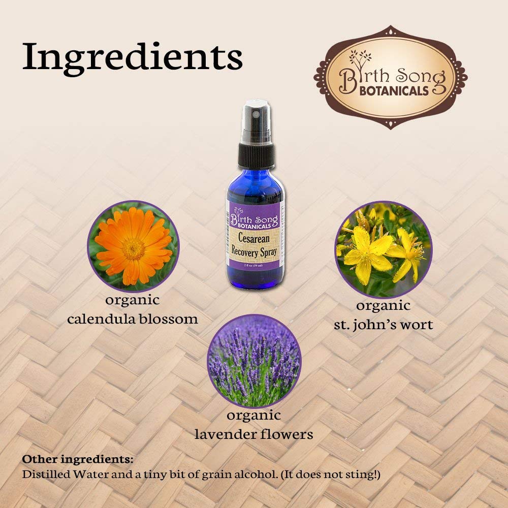 Herbal Cesarean Spray with Lavender, To Support Healthy Skin* 2 oz. - Concordia Style Boutique
