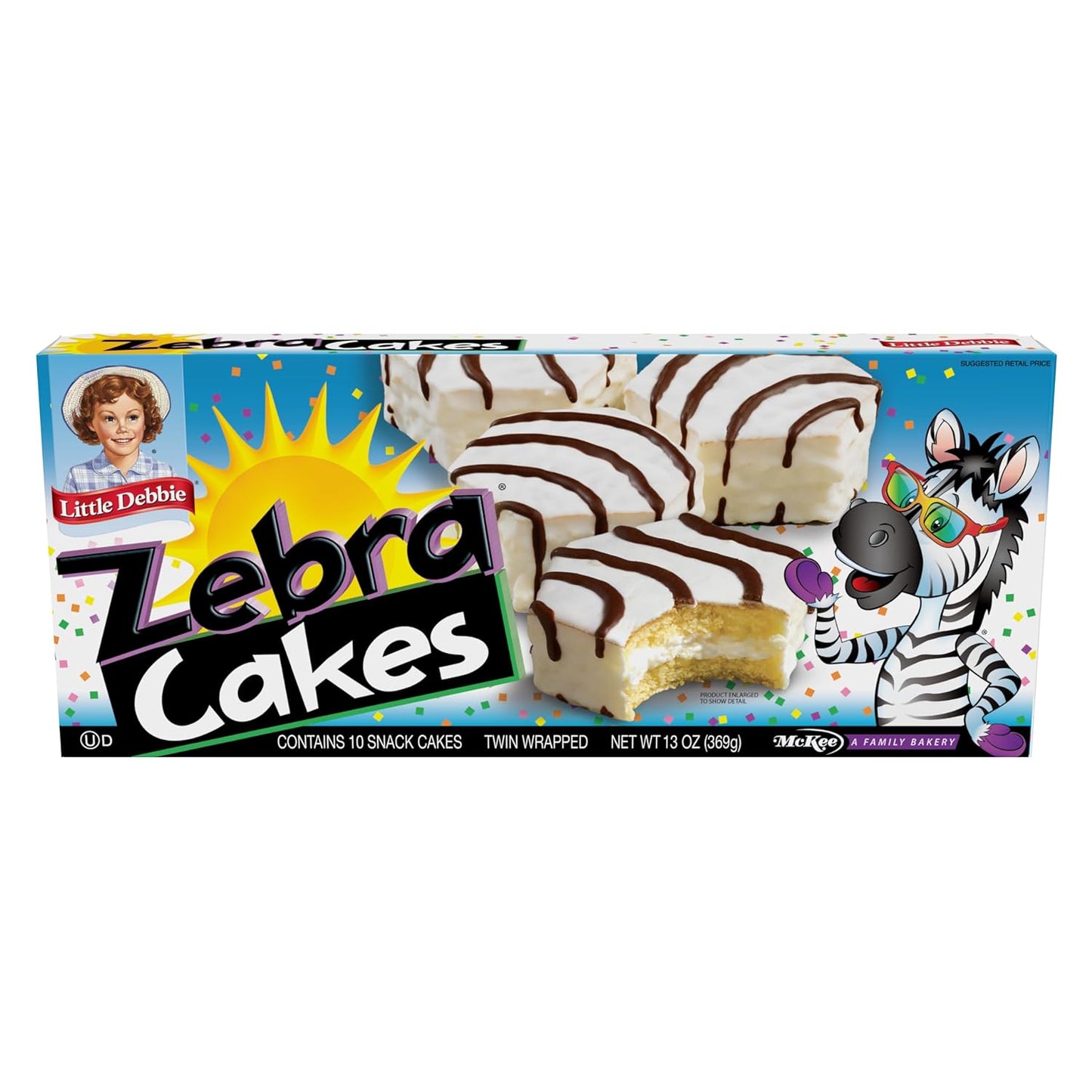 Little Debbie Zebra Cakes, 10 Twin-Wrapped Cakes, 13.0 OZ Box - Concordia Style Boutique
