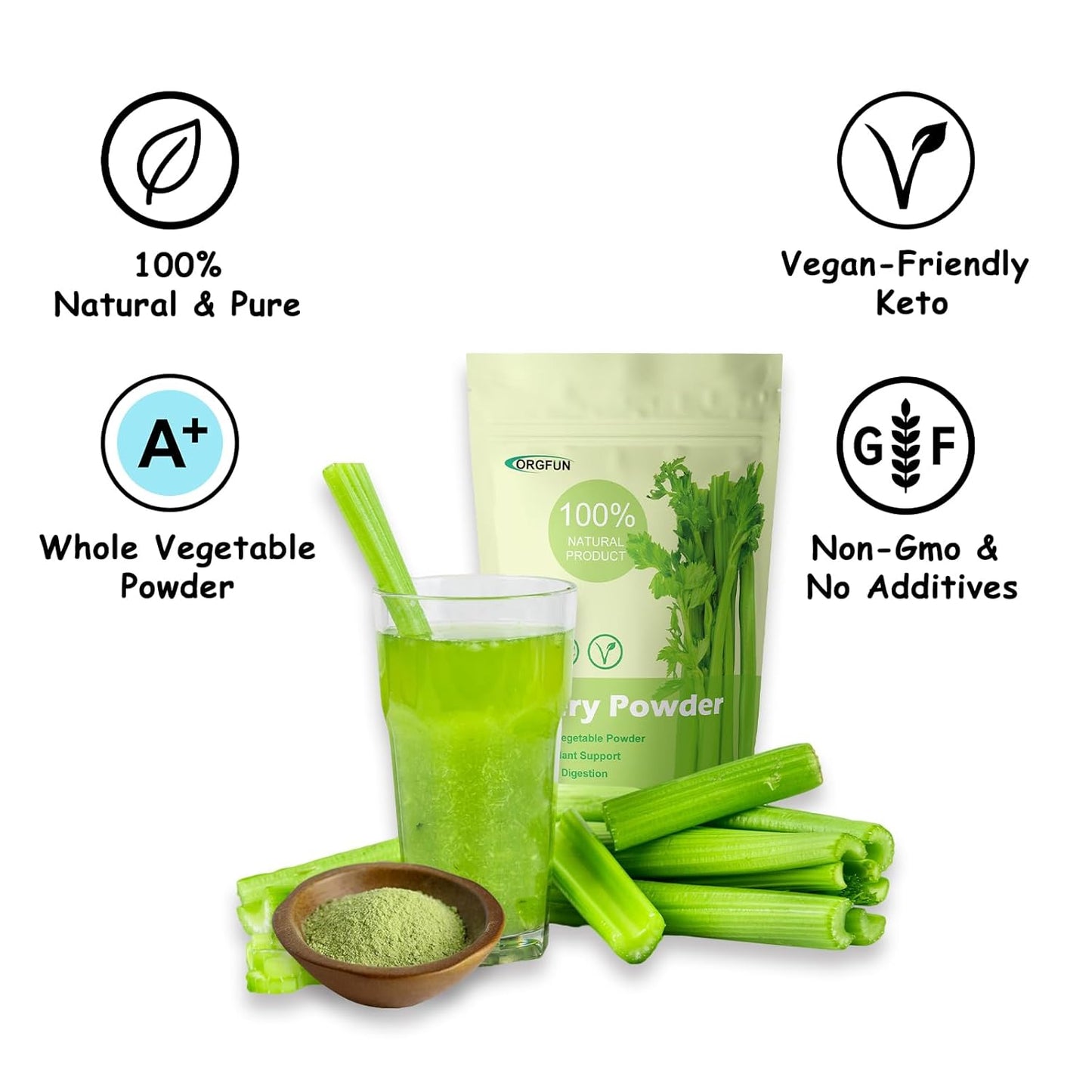 Celery Powder - 100% Nature Fresh - Concordia Style Boutique