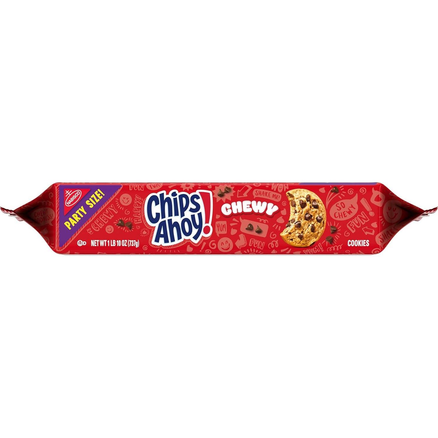 CHIPS AHOY! Chewy Chocolate Chip Cookies, Party Size, 26 oz - Concordia Style Boutique