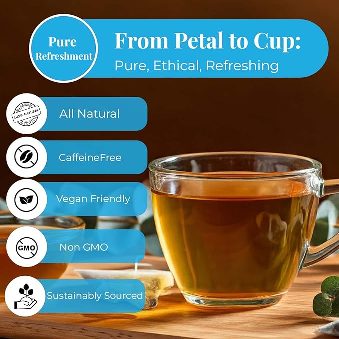 Akshit Eucalyptus Tea Bags - 75 Bags, Pure Eucalyptus Leaves,(te de eucalyptus) Caffeine-Free Herbal Tea, 5oz, Te De Eucalipto