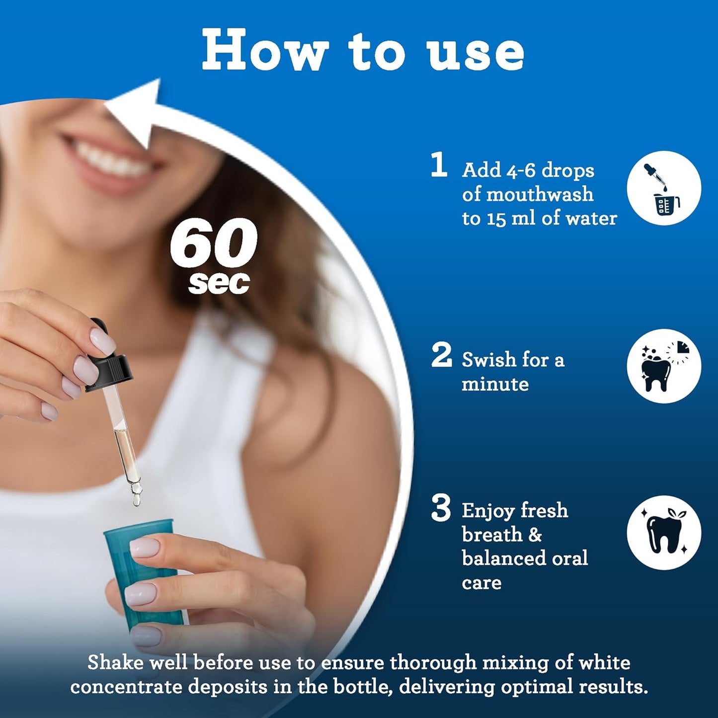 GuruNanda Concentrated Mouthwash (2 fl oz), Fluoride-Free, Mint Mouthwash with Natural Essential Oils, Supports 300 Rinses, Aids in Fresh Breath - Premium Mouthwash from Concordia Style Boutique - Just $11.91! Shop now at Concordia Style Boutique