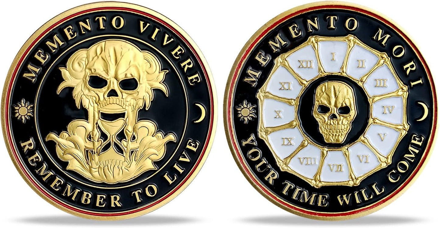 "Memento Mori" Coin - Premium Novelty Coins from Concordia Style Boutique - Just $10.23! Shop now at Concordia Style Boutique