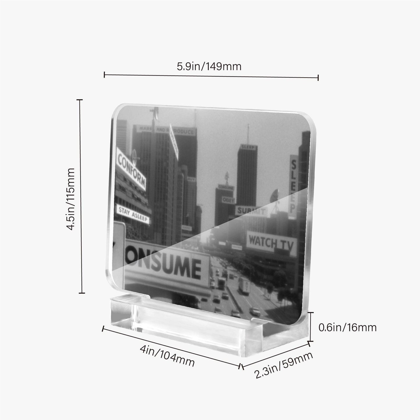 Acrylic Plaque with Stand - Concordia Style Boutique