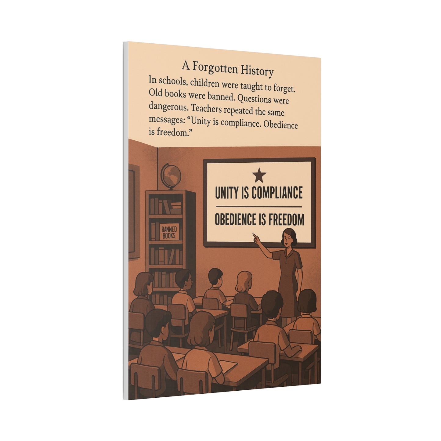 Educational Canvas Print - Unity is Compliance, Obedience is Freedom - Thought-Provoking Art for Classroom Decor - Premium Canvas from Concordia Style Boutique - Just $126.07! Shop now at Concordia Style Boutique