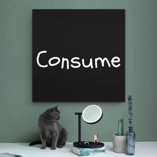 Square Unframed Canvas Prints - Consume - Concordia Style Boutique