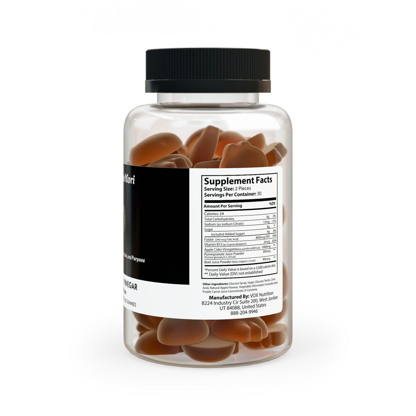Apple Cider Vinegar Gummies (60 Gummies) - "Memento Mori" - Premium Food Supplements from Concordia Style Boutique - Just $18.56! Shop now at Concordia Style Boutique