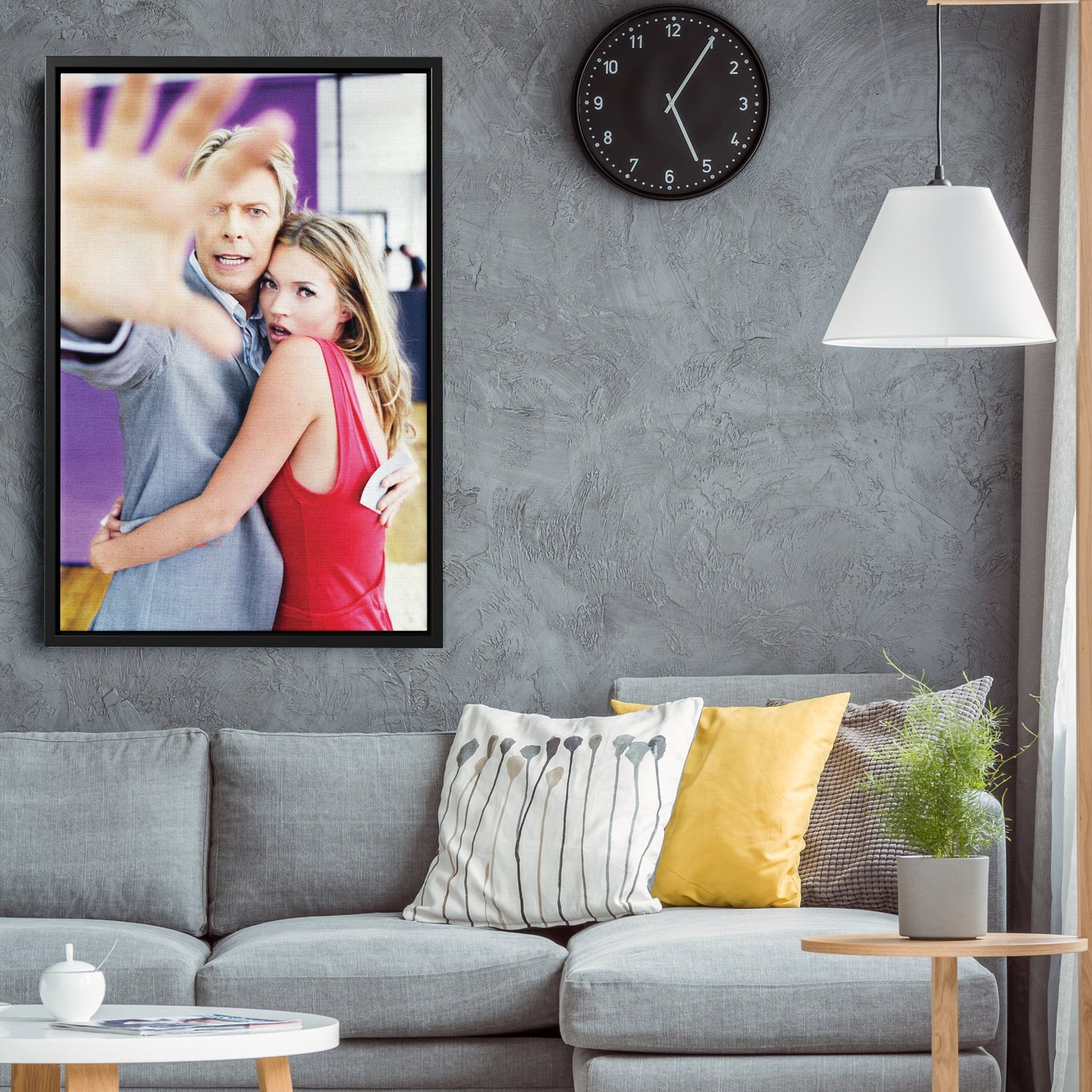 David Bowie & Kate Moss Canvas – Music & Fashion Wall Art