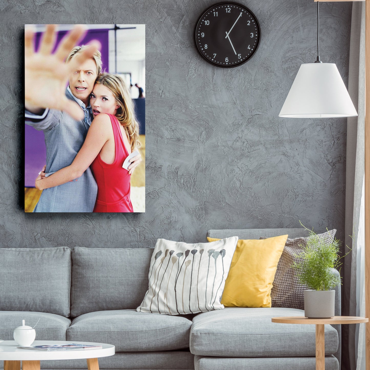 David Bowie & Kate Moss Canvas – Music & Fashion Wall Art