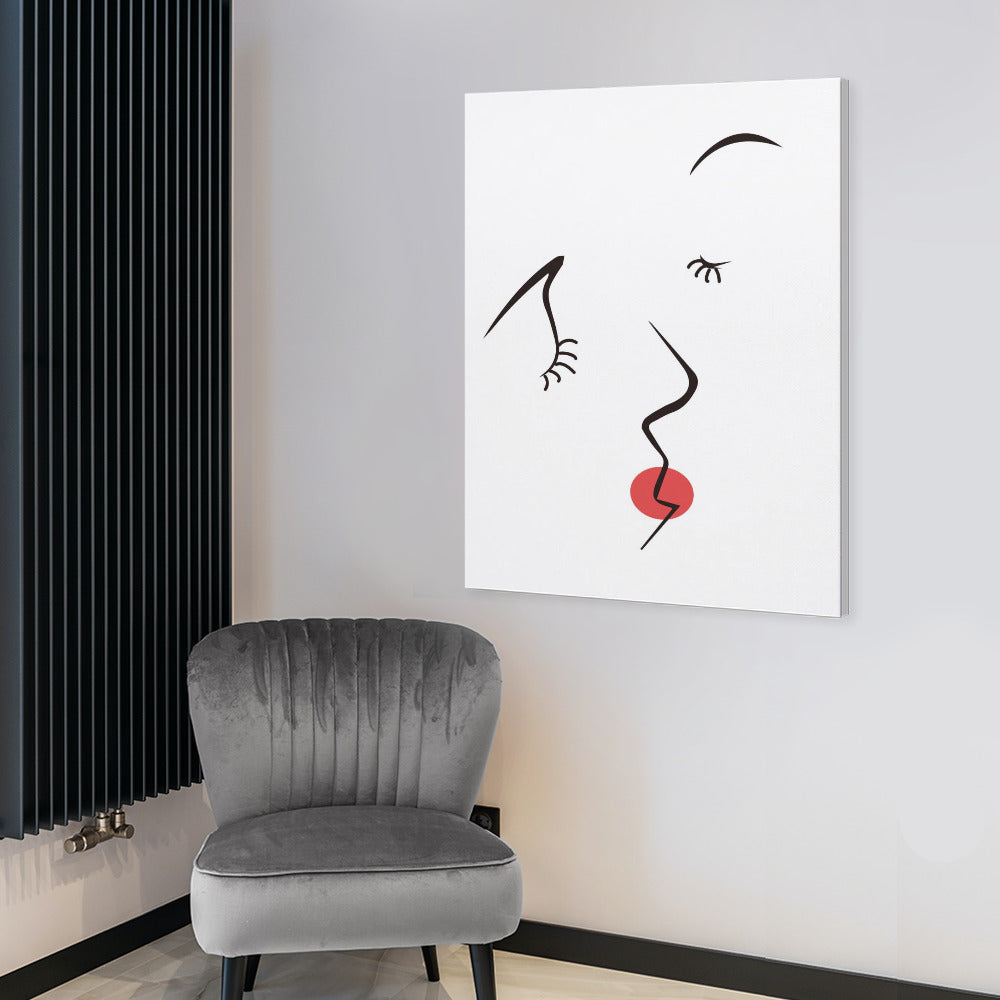 Canvas Print Multiple sizes Unframed & Framed (Vertical) -"Pucker Up" - Premium Artwork from Concordia Style Boutique - Just $55.98! Shop now at Concordia Style Boutique