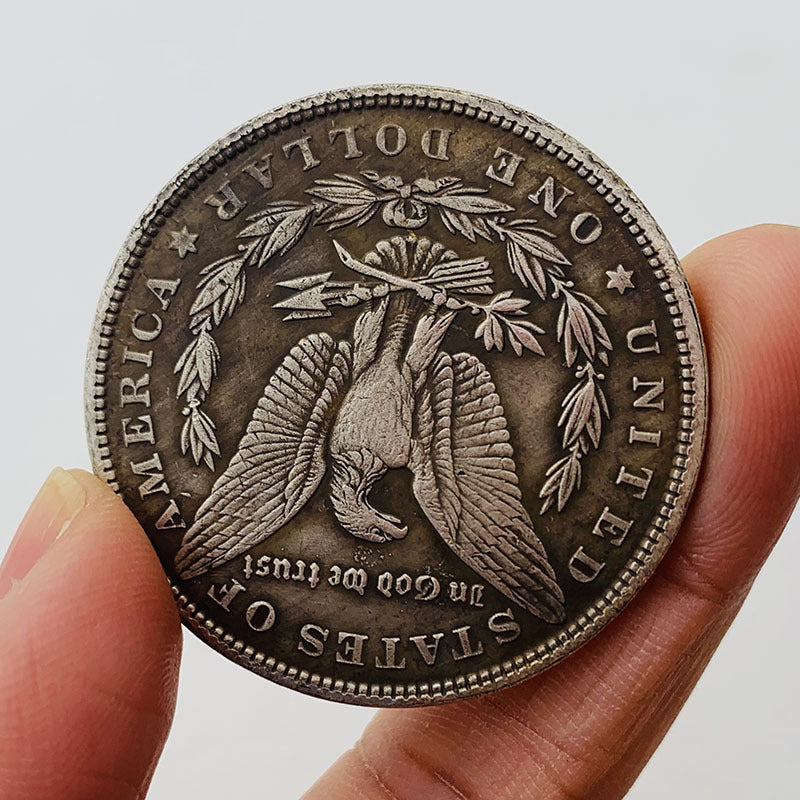 American Eagle/ Toth/ Horus/ Pyramid Brass Novelty Coin - Concordia Style Boutique