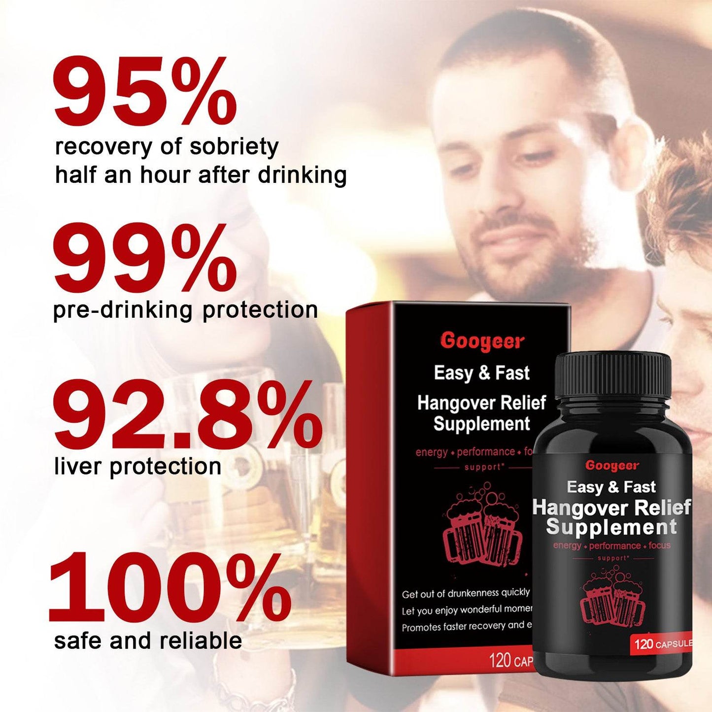 Googeer Hangover Relief Supplement Capsules - Concordia Style Boutique