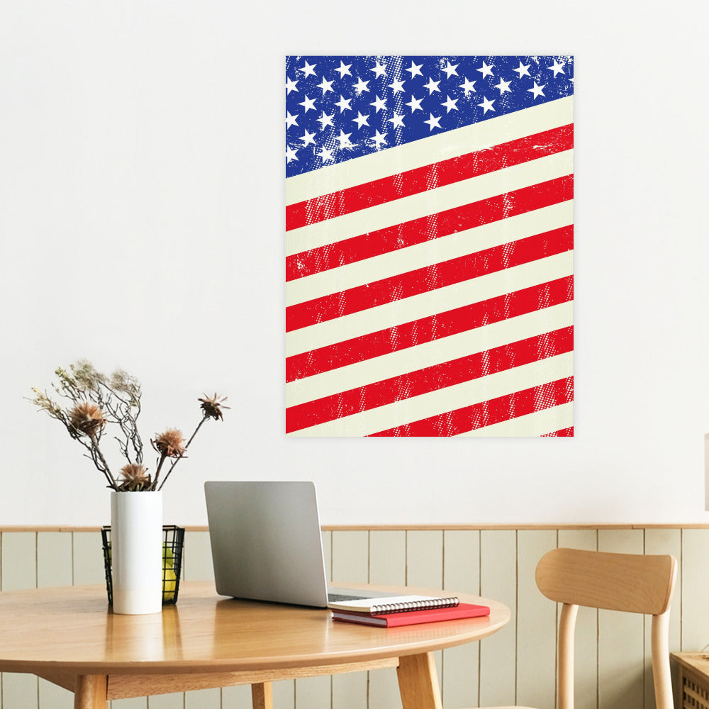 Canvas Print Multiple sizes Unframed & Framed (Vertical) - "Americana" - Premium Artwork from Concordia Style Boutique - Just $55.98! Shop now at Concordia Style Boutique