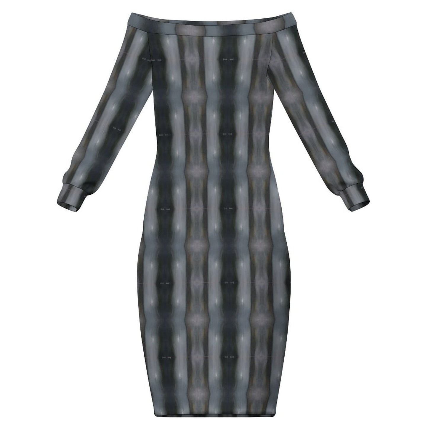 Long Sleeved Dress - Off-the-Shoulder Long Sleeve Dress - Concordia Style Boutique