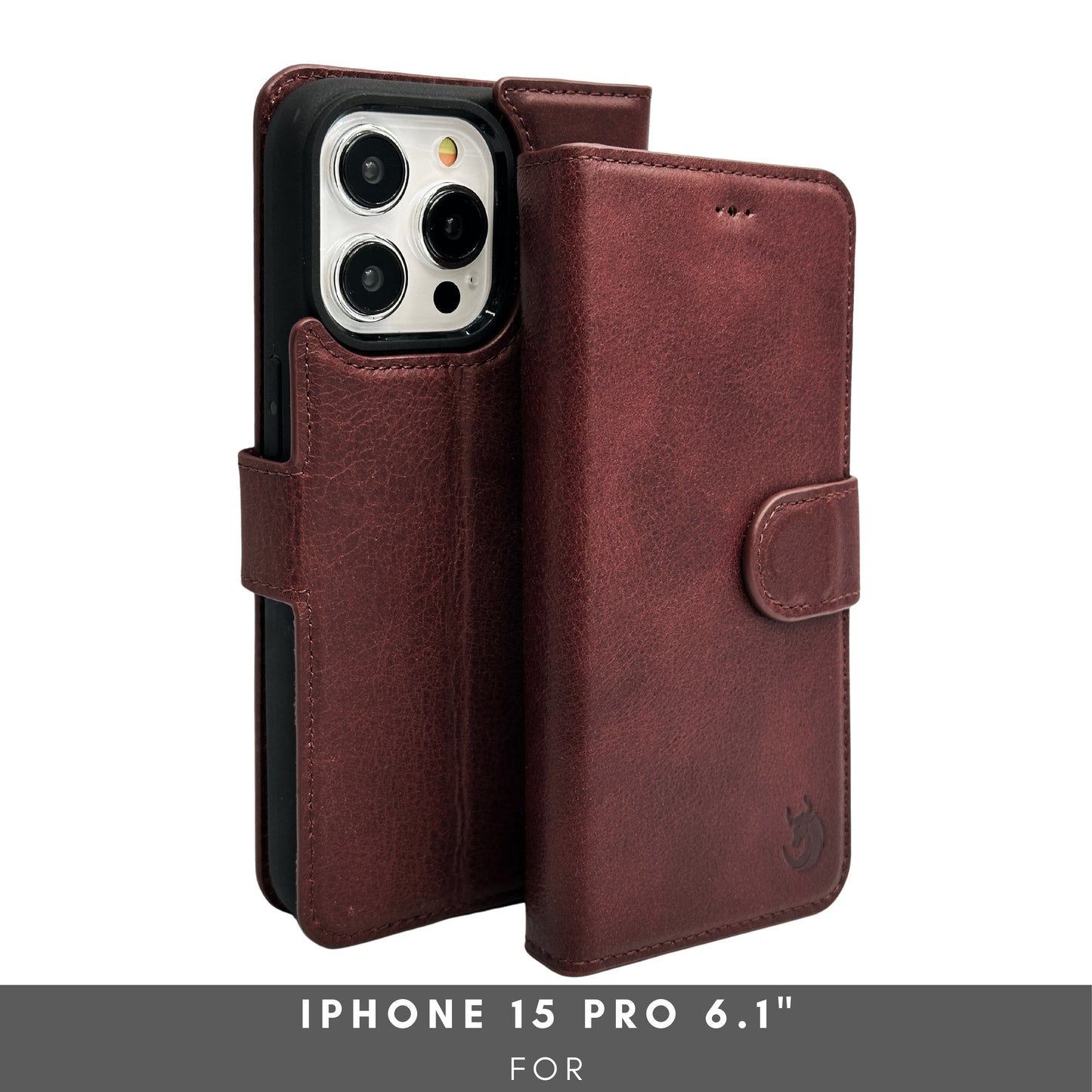 Vegas Premium Leather iPhone 15 Pro Wallet Case with MagSafe | Detachable RFID Blocking Luxury Wallet - Concordia Style Boutique