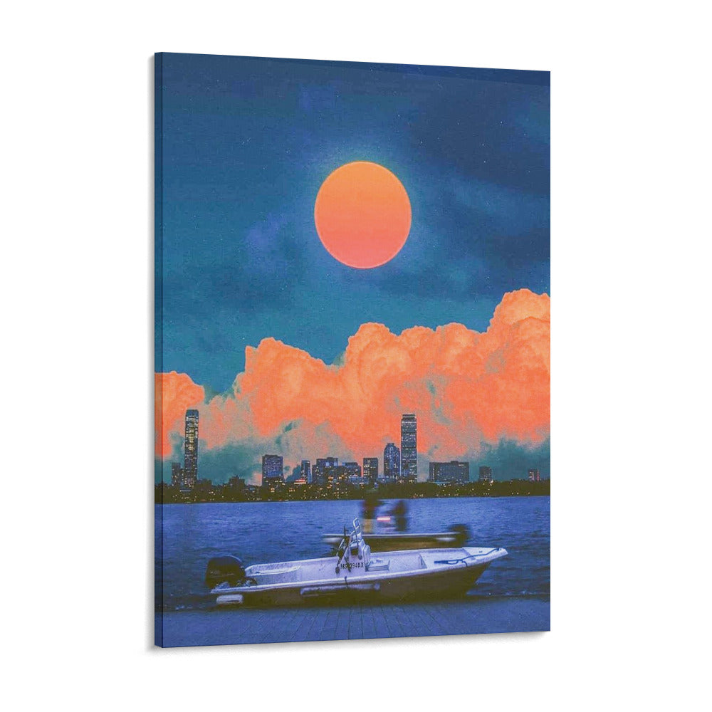 Canvas Print Multiple sizes Unframed & Framed (Vertical) -" Boat Ride" - Premium Artwork from Concordia Style Boutique - Just $55.98! Shop now at Concordia Style Boutique