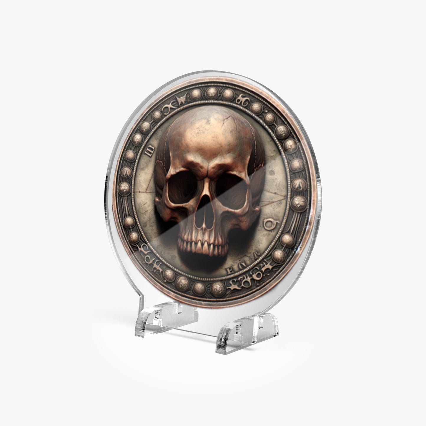 Acrylic Plaque with Stand - "Memento Mori" - Premium Acrylic Plaque from JetPrint Fulfillment - Just $12.75! Shop now at Concordia Style Boutique