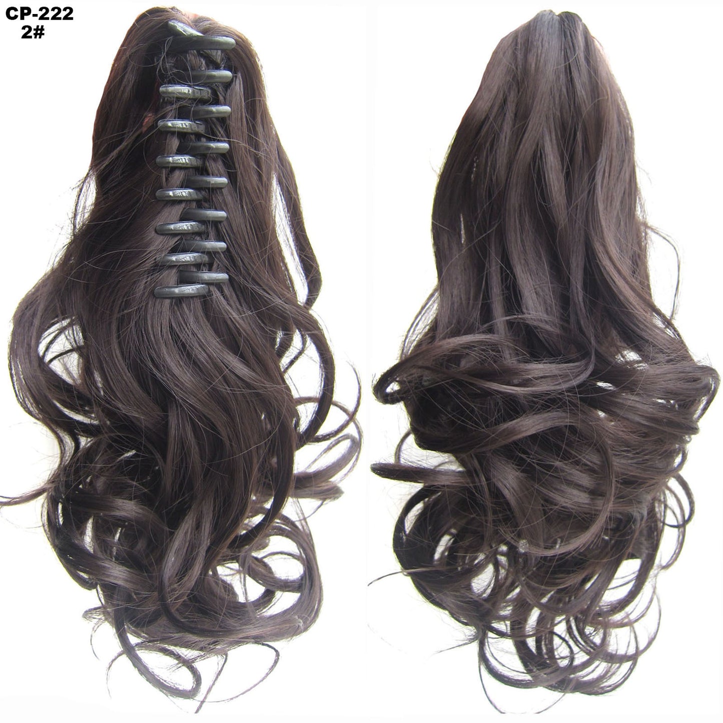 Long Wave Ponytail Wrap Around Ponytail - Clip In Hair Headwear - Gray Hairpiece Natural Extensions - Concordia Style Boutique