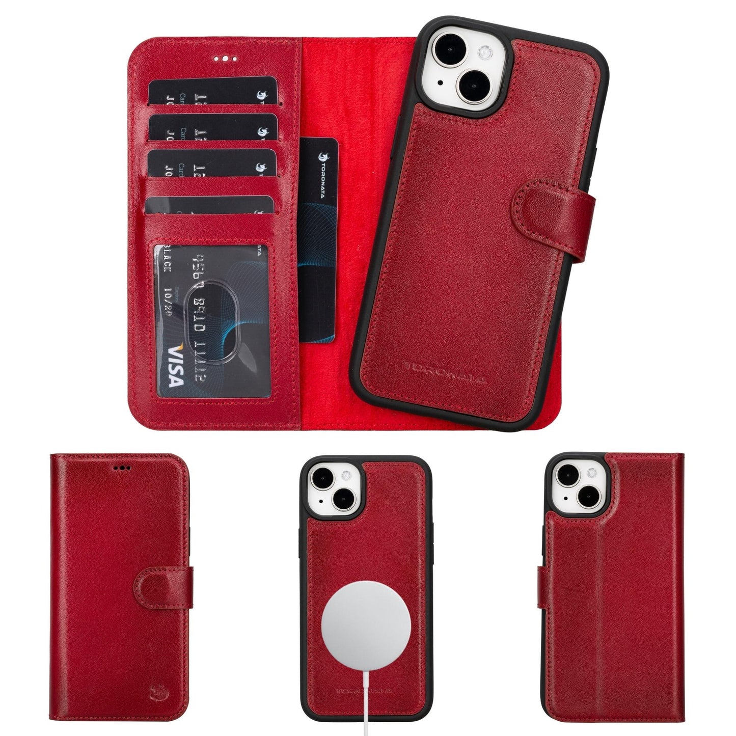 Casper iPhone 14 Series Detachable Leather Wallet Case - Concordia Style Boutique