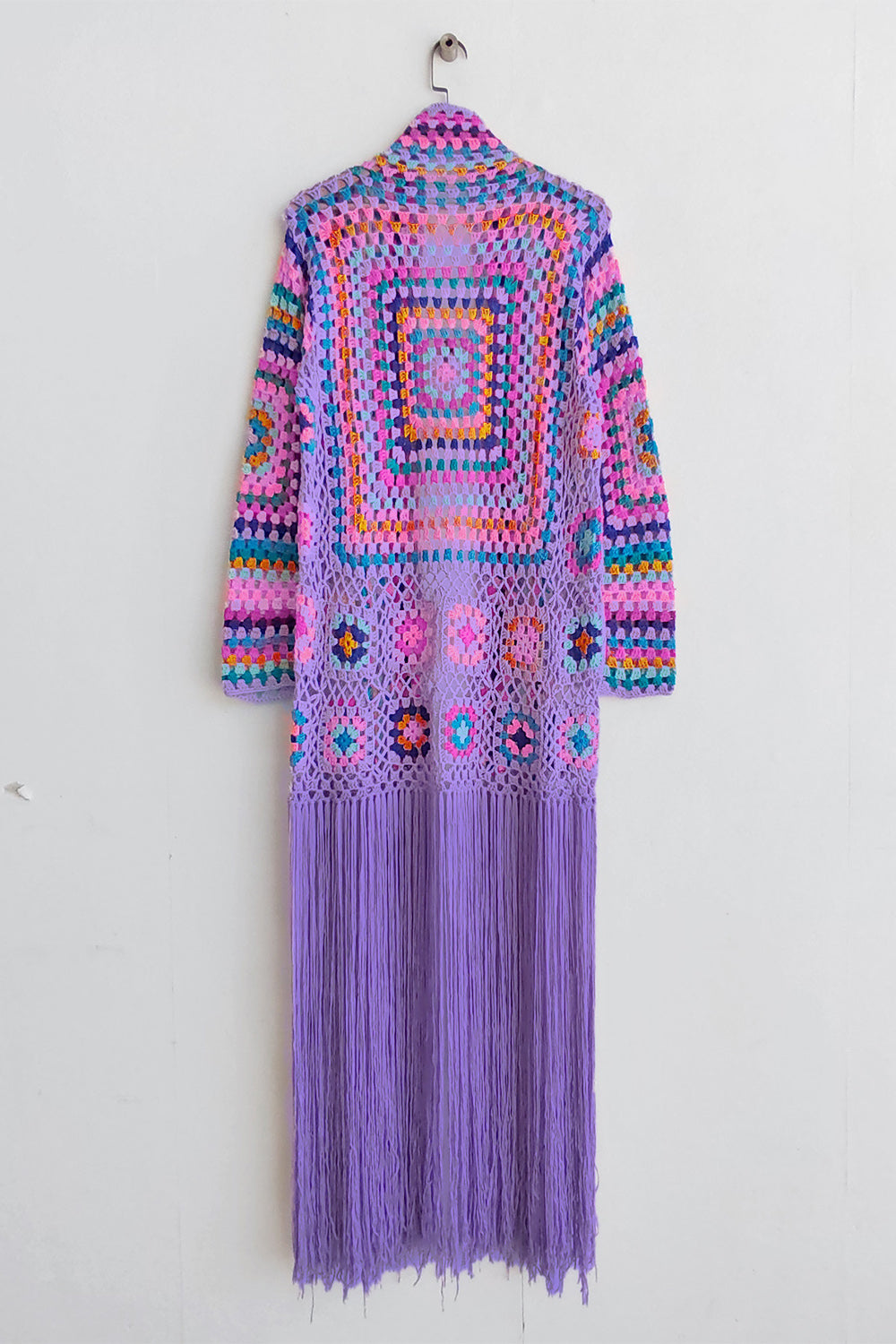 Fringe Tied Long Sleeve Cardigan - Premium Jacket from Concordia Style Boutique - Just $113! Shop now at Concordia Style Boutique