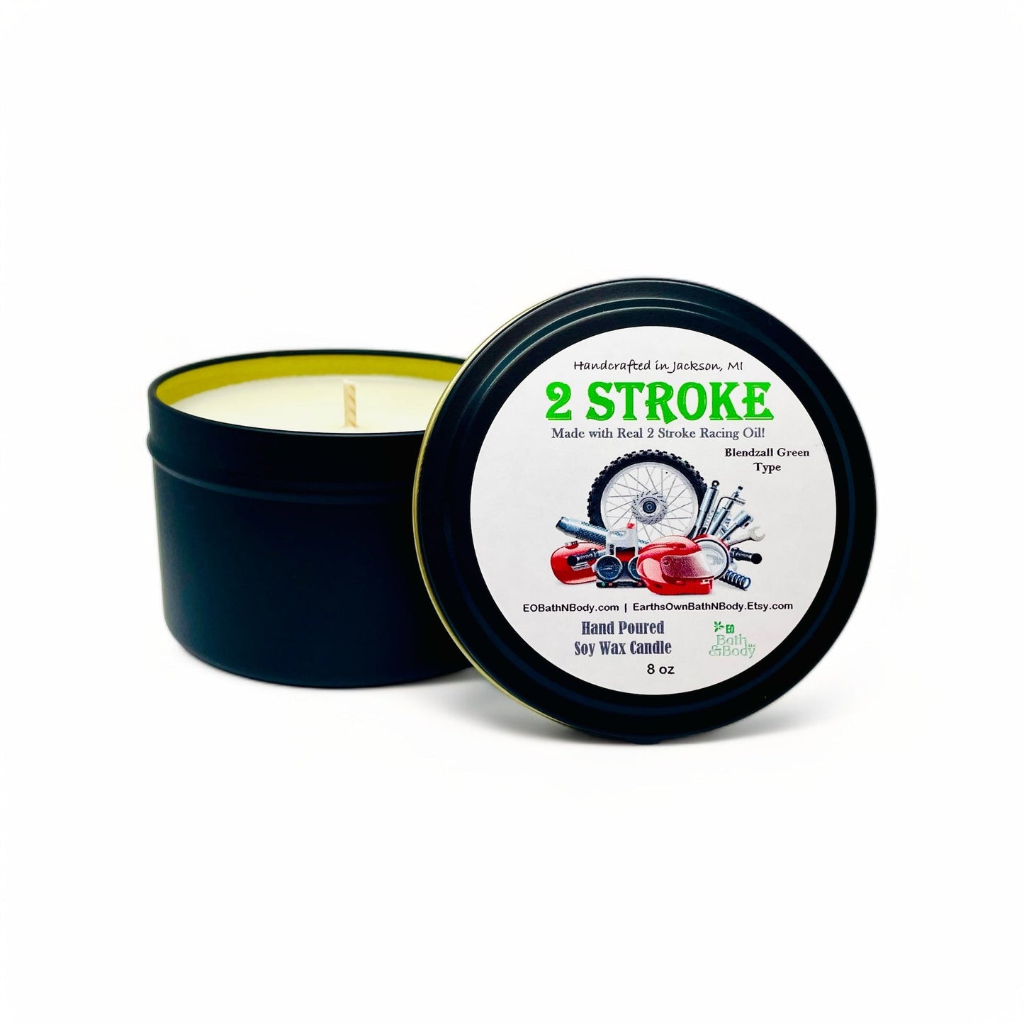 2 Stroke Engine Candle - Choose Size & Type in drop down menu - Concordia Style Boutique