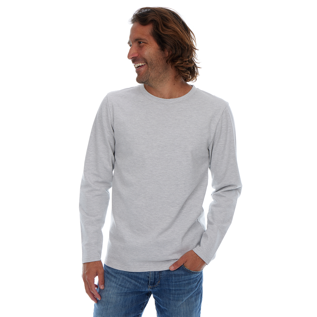 Daniel Long Sleeve Crew Neck Tee