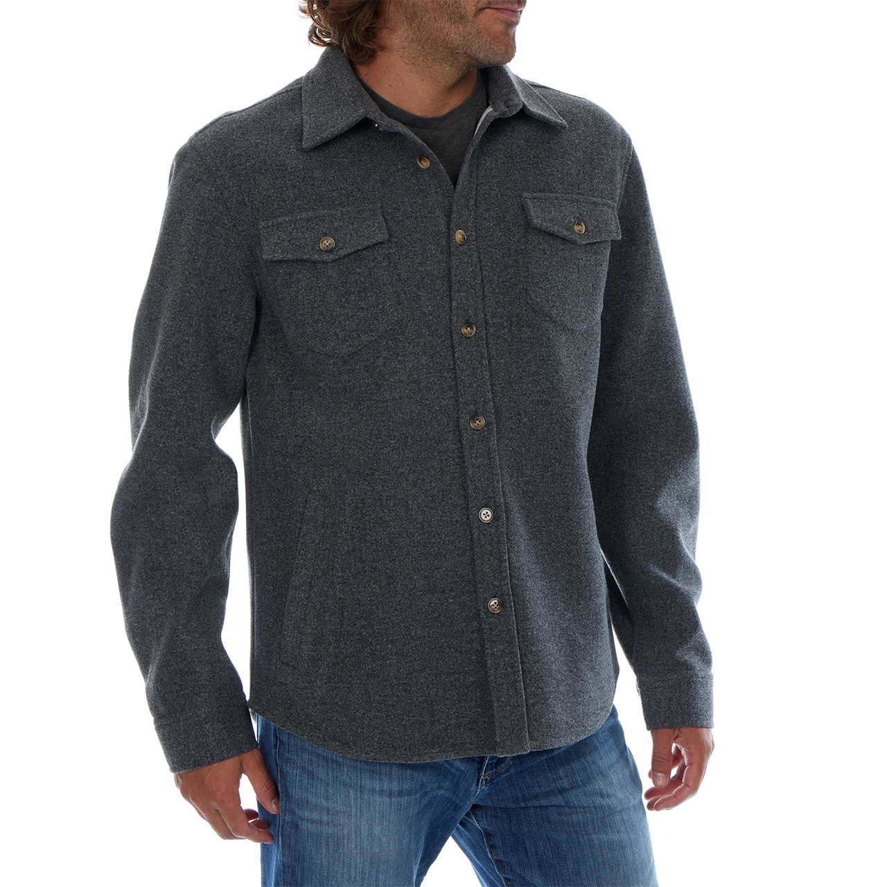 Bentley Heavy Faux Wool Work Shirt