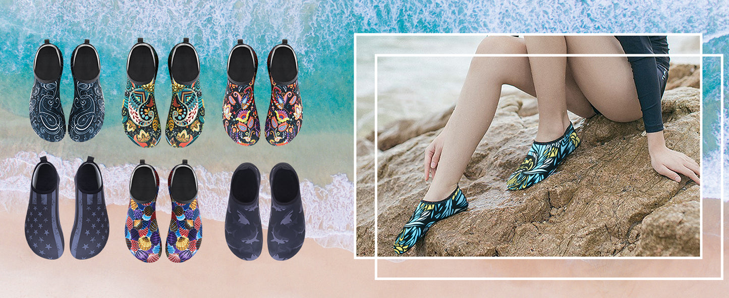 Metog - Unisex Water Shoes - Quick-Dry Aqua Socks- Barefoot Slip-on for Beach/ Swim/ Sport/ Surf/ Yoga/ Exercise - Premium Water Shoes from Concordia Style Boutique - Just $12.49! Shop now at Concordia Style Boutique