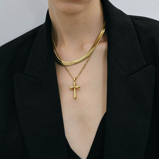 Stainless Steel Cross Necklace - Concordia Style Boutique