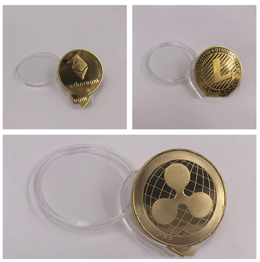 Multi Metal Commemorative Crypto Coin - Concordia Style Boutique