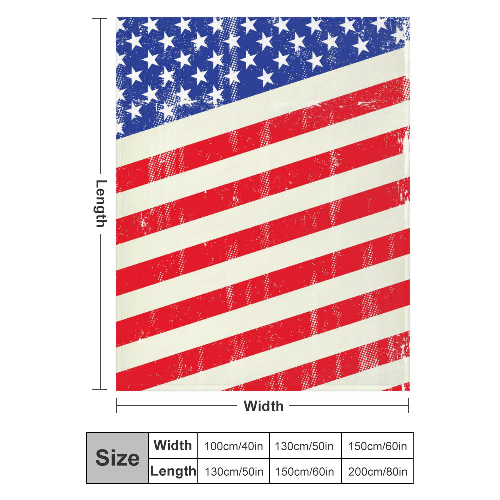 Super Soft Flannel Blanket Multiple Sizes - "Americana"" - Premium Soft Flannel Blanket from Concordia Style Boutique - Just $41.76! Shop now at Concordia Style Boutique