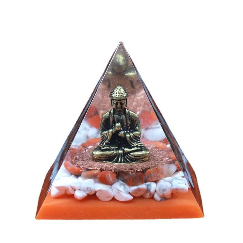 Quan Yin Orgone Energy Pyramid Ornament - Concordia Style Boutique