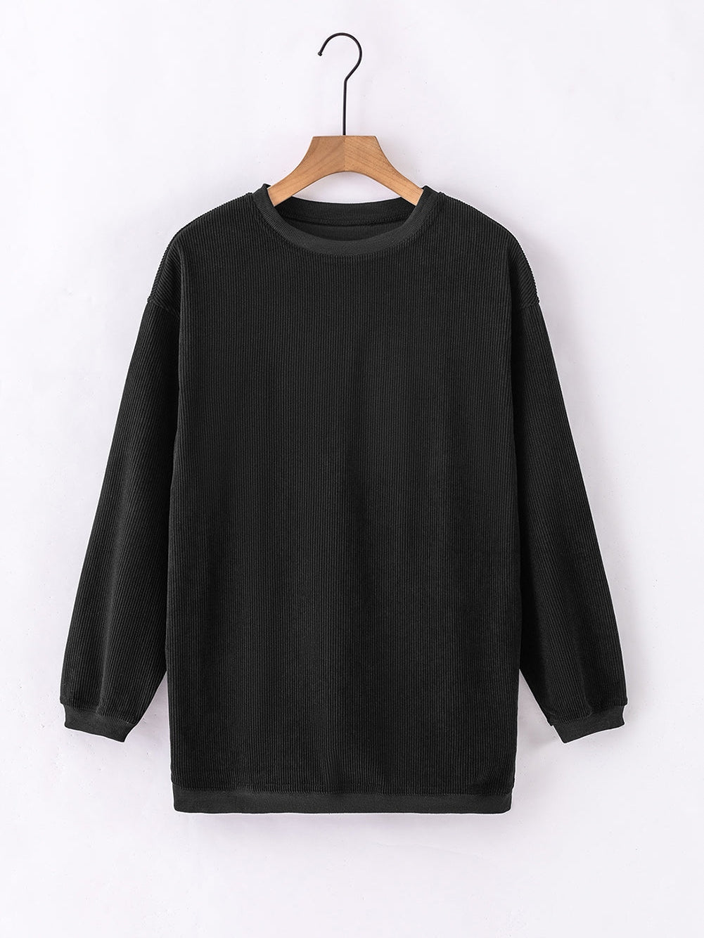 Letter Printed Crewneck Baggy Fit Long Sleeve Tee - Concordia Style Boutique
