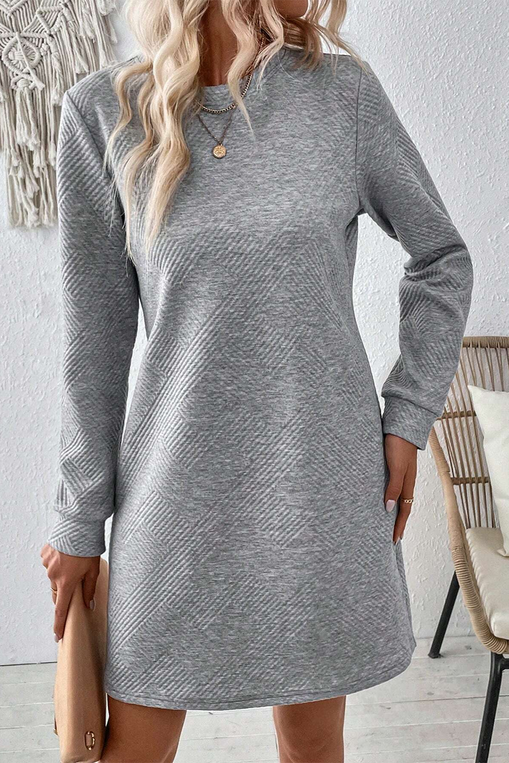 3/4 Sleeve A-line Dress - Concordia Style Boutique