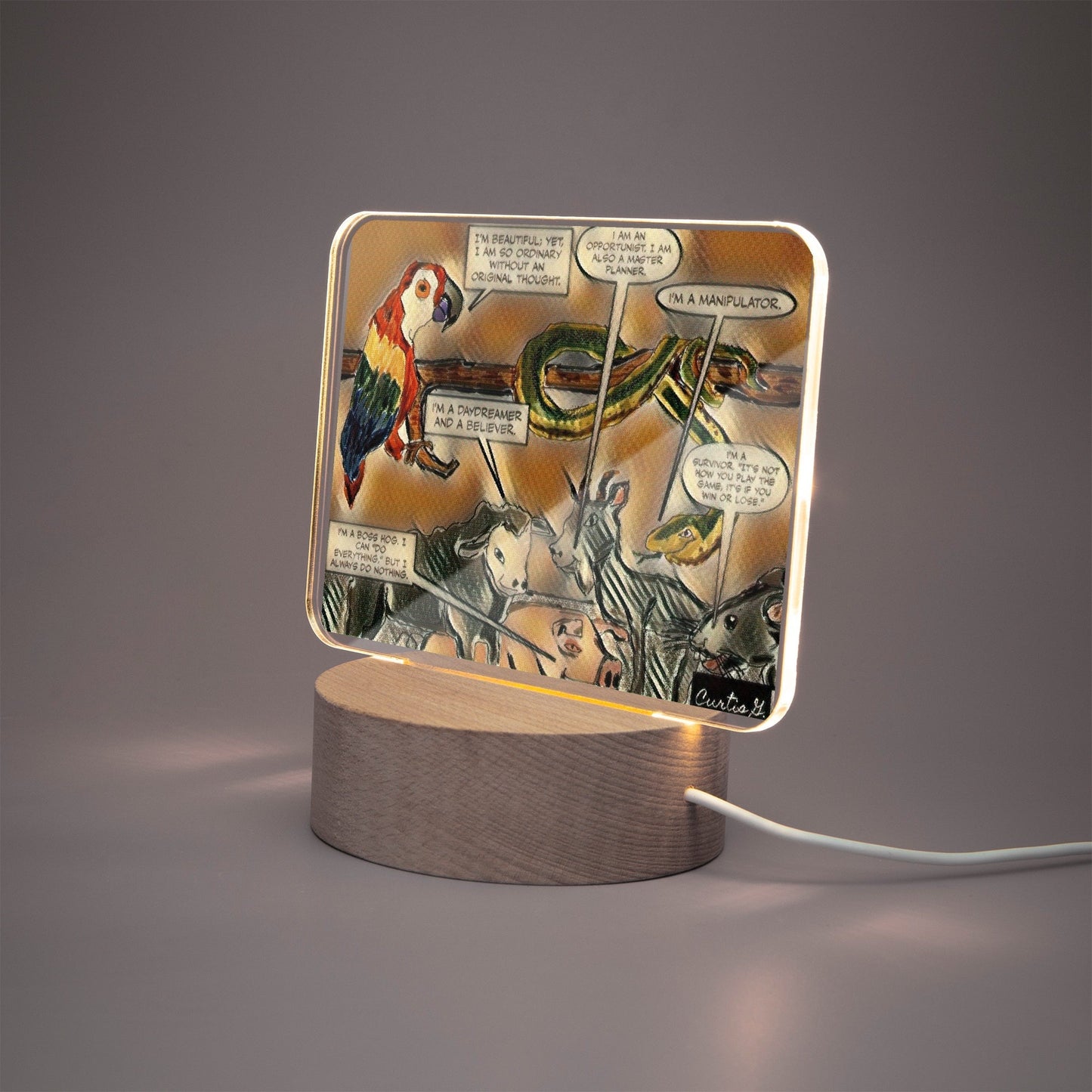 Acrylic Plaque with Stand - "Our Gang I" - Premium Acrylics from Concordia Style Boutique - Just $12.75! Shop now at Concordia Style Boutique