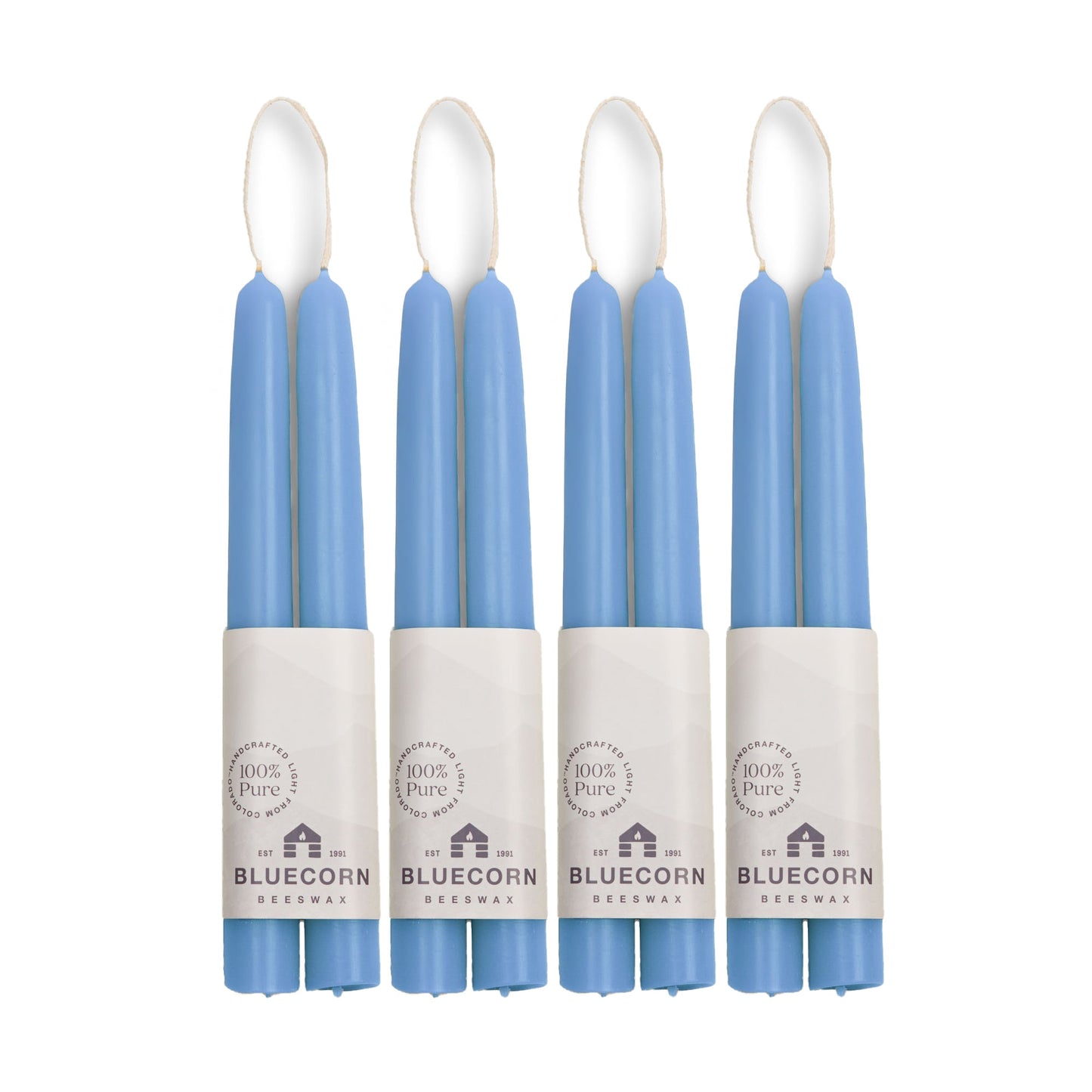 Hand-Dipped Beeswax Taper Candles - Bulk 4-Pair Bundle - Concordia Style Boutique
