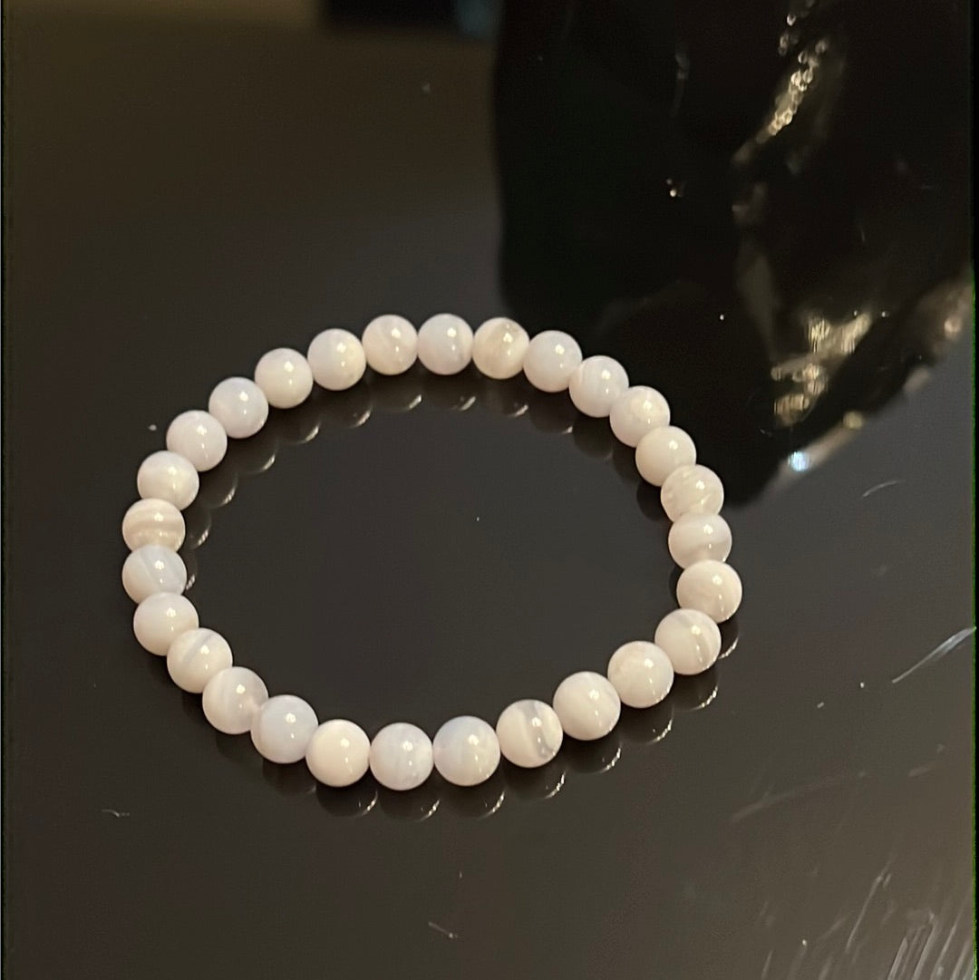 Blue Lace Agate Bracelet - Concordia Style Boutique