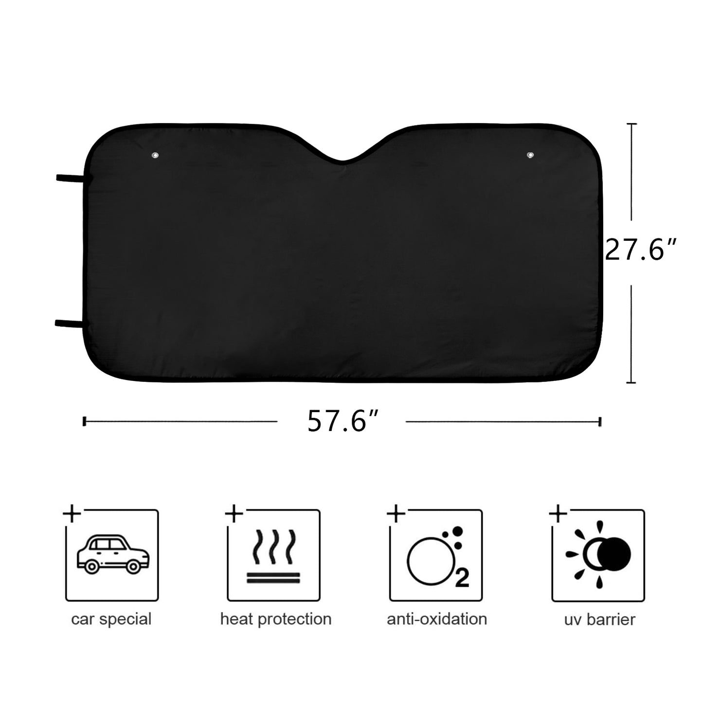 Auto Sun Shade 57.6" x 27.6"(145 cm x 70 cm ) - Premium Auto Sun Shade from Concordia Style Boutique - Just $33.48! Shop now at Concordia Style Boutique