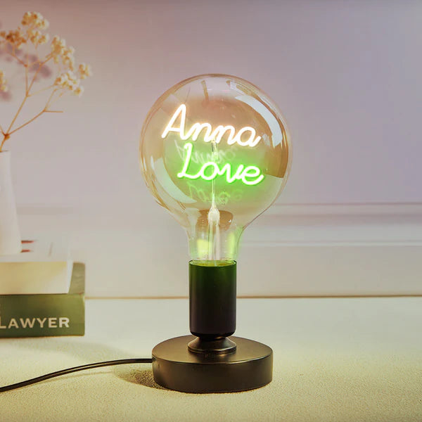Personalized Custom Vintage Edison Led Filament Modeling Lamp with Custom Text - Soft Light Bulbs- Decorative Colorful Lights Led - Personalized Gift - Premium Lamp from Concordia Style Boutique - Just $25.20! Shop now at Concordia Style Boutique