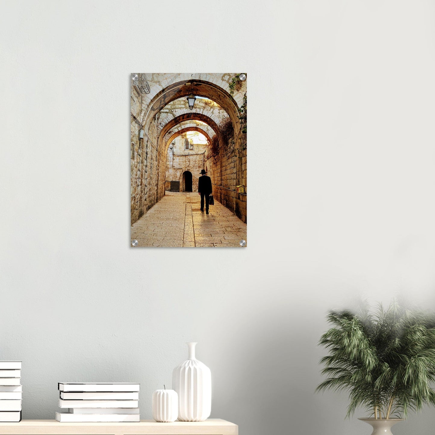 "Walk Through the Ancient Pathways of Jerusalem" Acrylic Print
