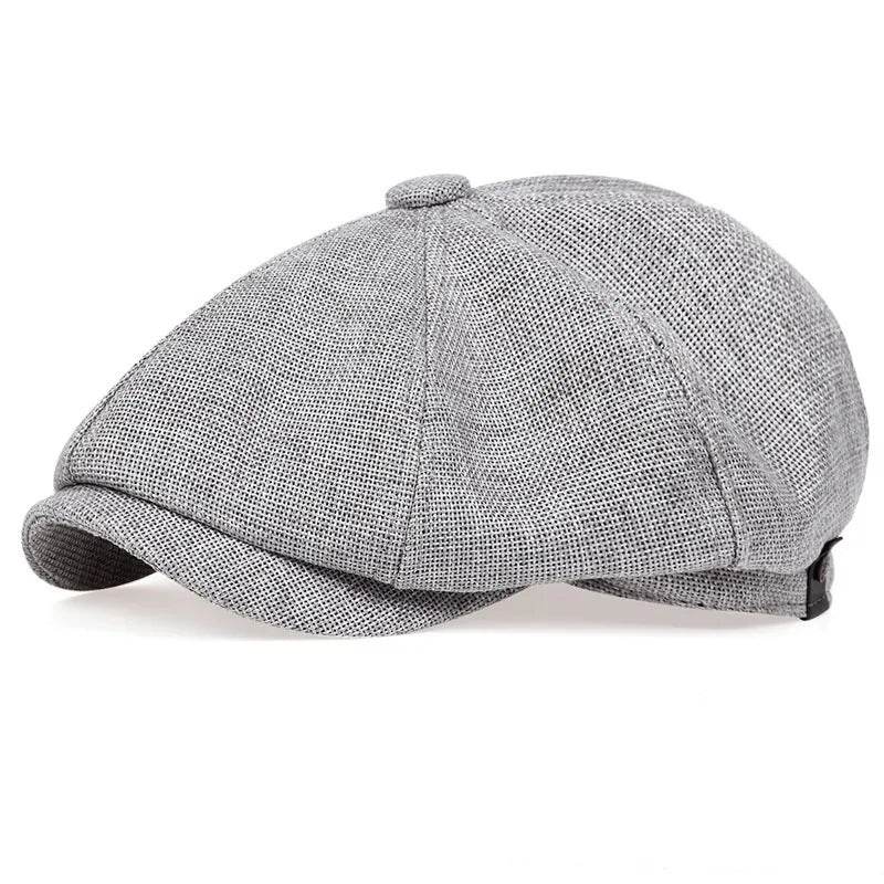 Octagonal men's hat with thin linen breathable duckbill - Concordia Style Boutique