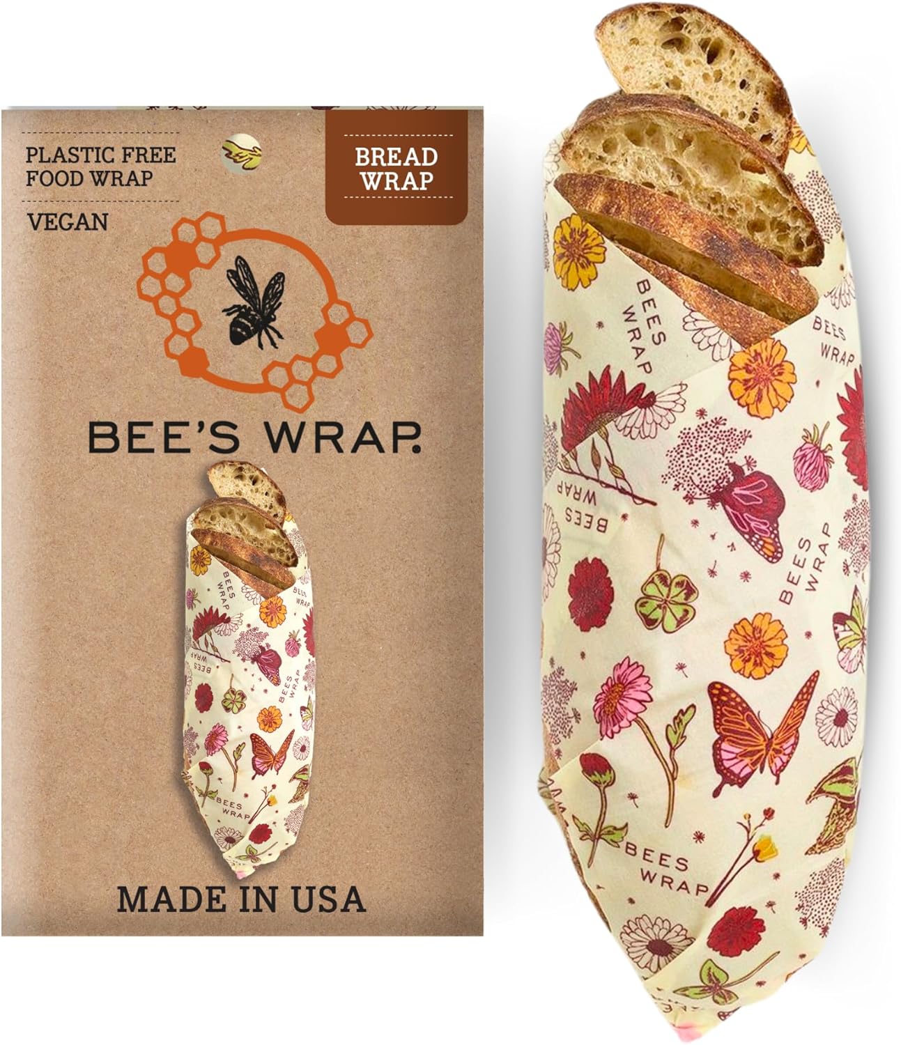 Bee's Wrap Reusable Beeswax Food Wraps - Made in the USA - Eco Friendly Beeswax Wraps for Food - Sustainable - Concordia Style Boutique