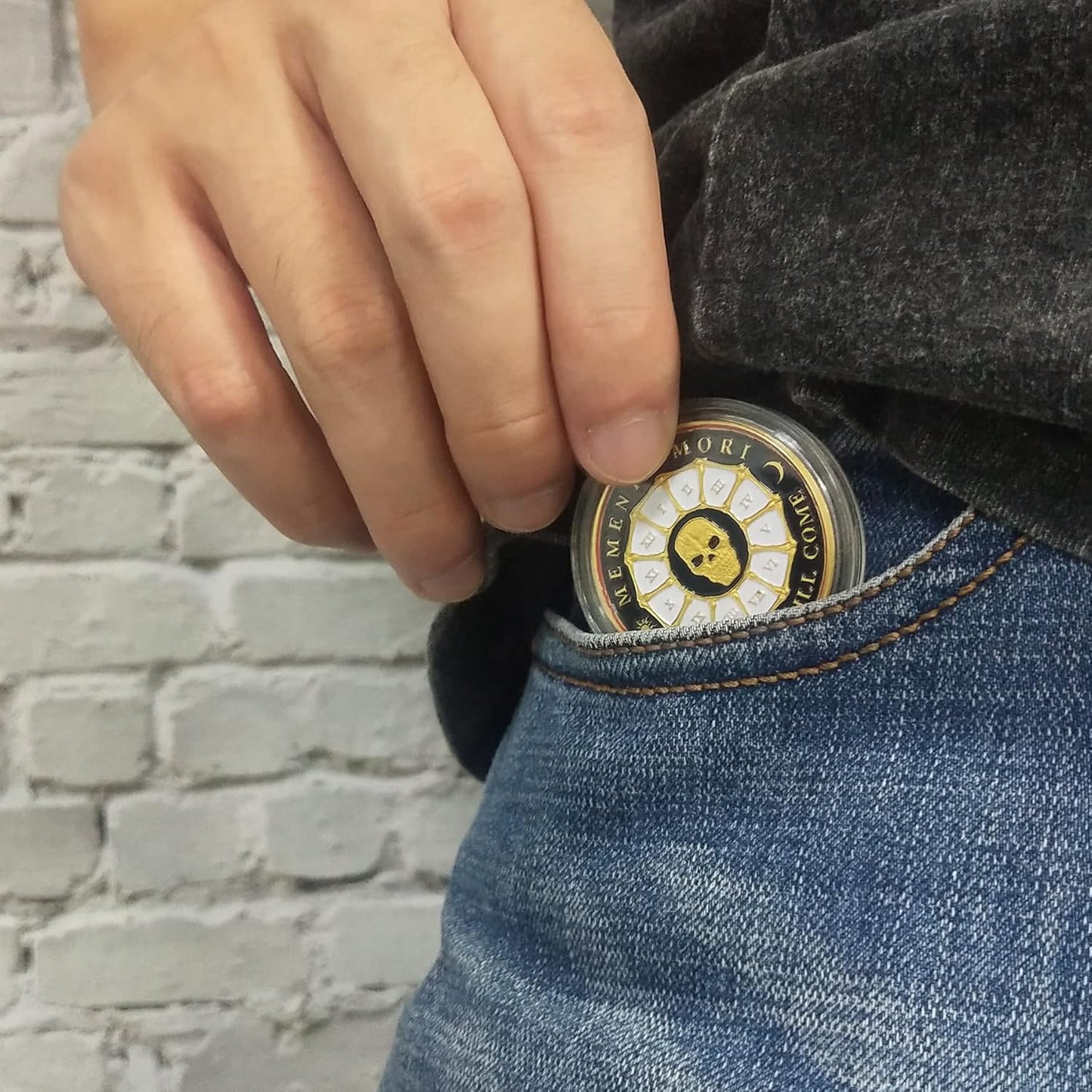 "Memento Mori" Coin - Premium Novelty Coins from Concordia Style Boutique - Just $10.23! Shop now at Concordia Style Boutique