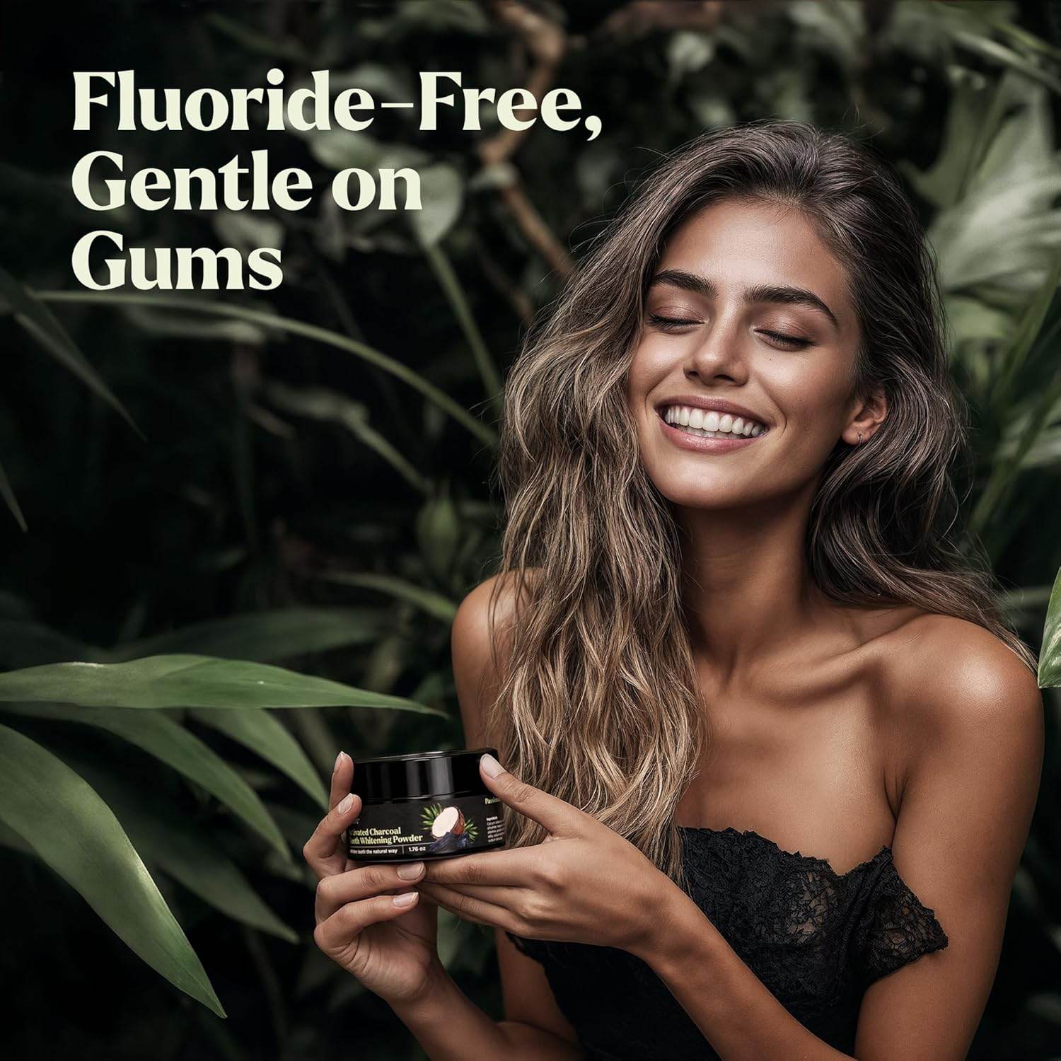 Teeth Whitening Powder, 50 g Bright Pearl Spearmint Flavor and Charcoal - Natural Teeth Whitening, Teeth Polish & Teeth Stain Remover - Alternative to Toothpaste, Tooth Powder for Sensitive Teeth & Freshens Breath - Concordia Style Boutique