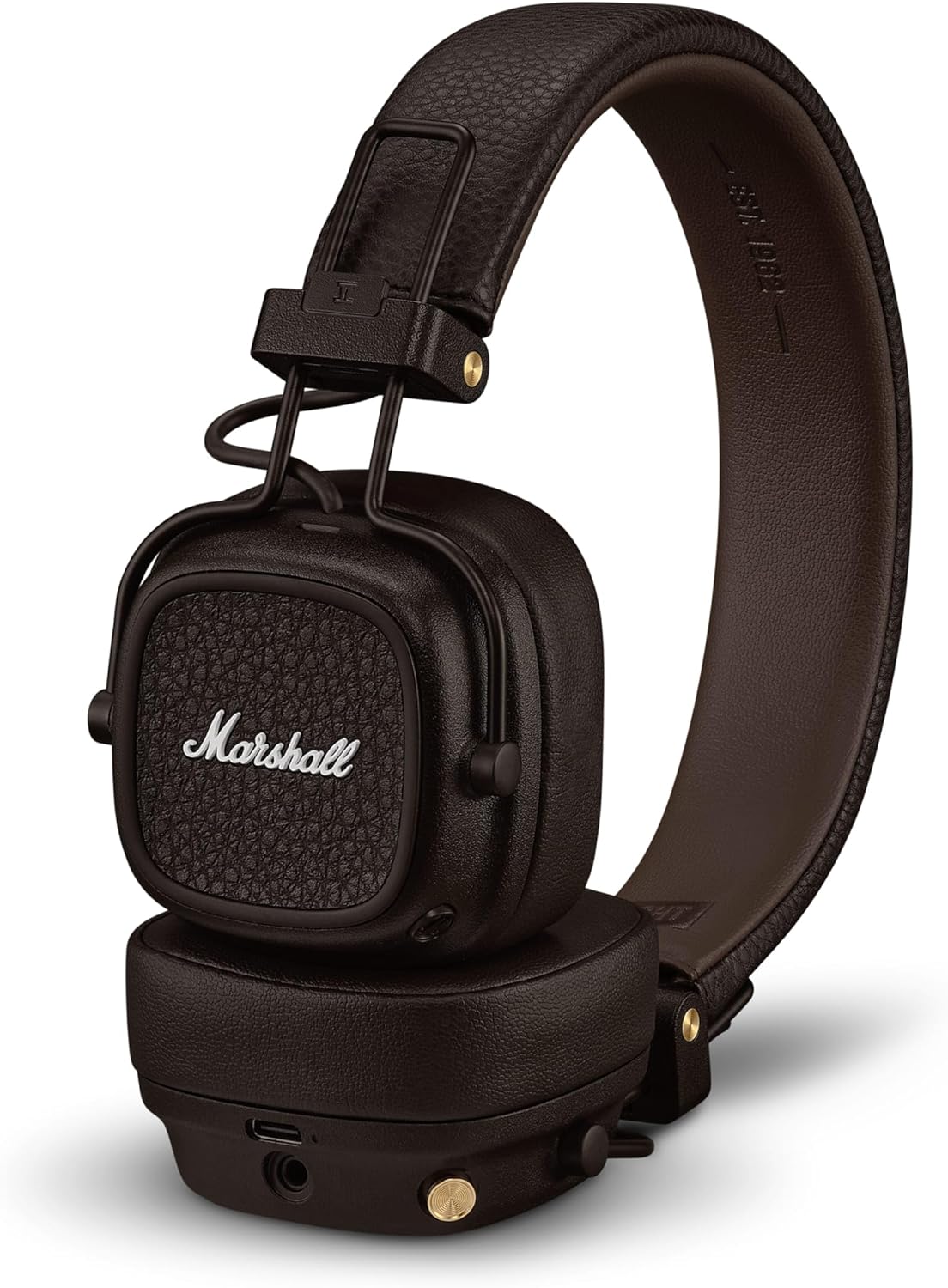 Marshall Major V Bluetooth On‑Ear Headphones – 100+ Hours Playtime, Wireless Charging, Rugged Foldable Design