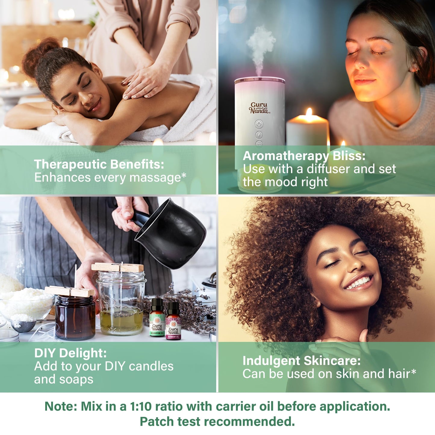 GuruNanda Essential Oil Blends (Set of 6) - Premium Essential Oil Blends from Concordia Style Boutique - Just $19.98! Shop now at Concordia Style Boutique