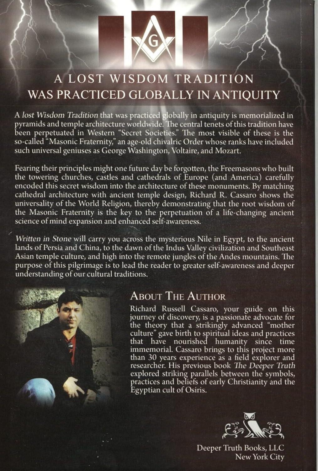WRITTEN IN STONE: Decoding the Secret Masonic Religion Hidden in Gothic Cathedrals and World Architecture (Used Book) - Concordia Style Boutique