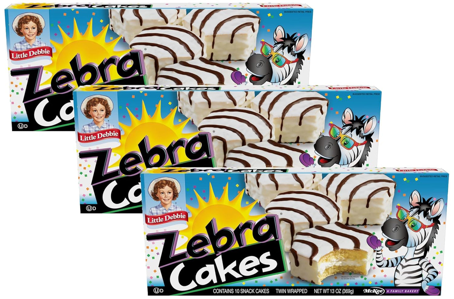 Little Debbie Zebra Cakes, 10 Twin-Wrapped Cakes, 13.0 OZ Box - Concordia Style Boutique