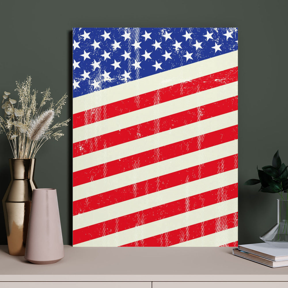 Canvas Print Multiple sizes Unframed & Framed (Vertical) - "Americana" - Premium Artwork from Concordia Style Boutique - Just $55.98! Shop now at Concordia Style Boutique