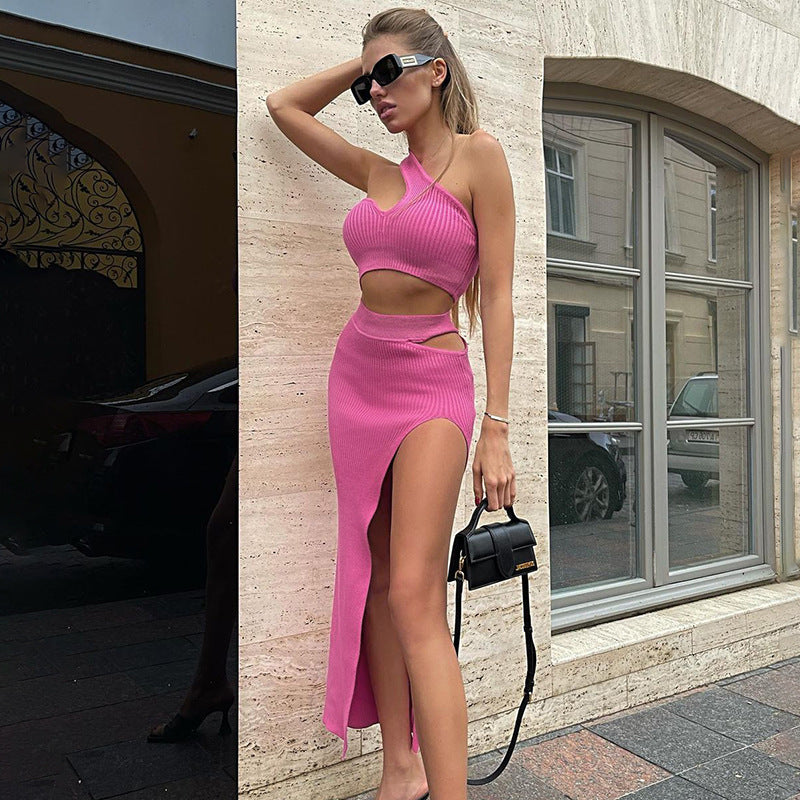 Miley One Shoulder Cut Out Set - Concordia Style Boutique